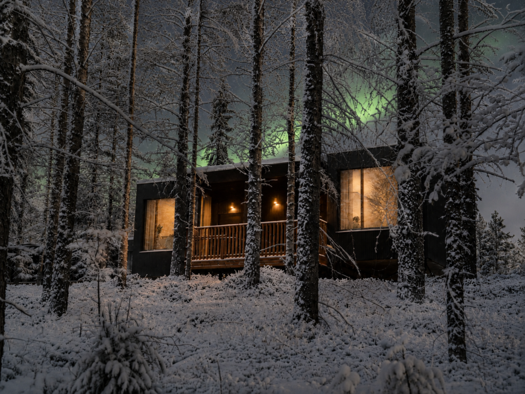 Deluxe Villa under the northern lights in Finnish Lapland