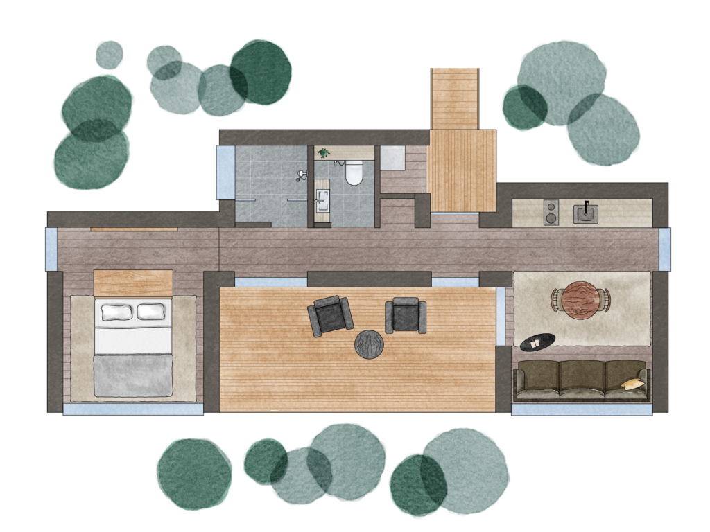 Floor plan of the Standard Villa